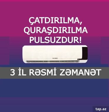 ilkin odenissiz kondisioner: Çatdırılma və quraşdırılma pulsuzdur! 3 il Zəmanət. ✔️SHIVAKI 9000