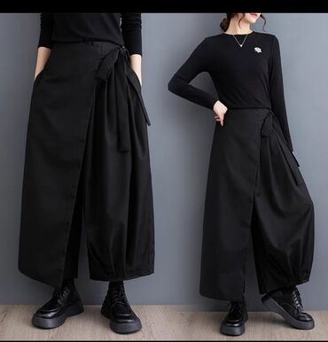 платье черный: Штаны на запах. модно,элегантно и красиво🤩🤗🙌 материал шикарный👍