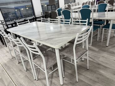 Кухонные столы и стулья: Кухонный стол и стул, цвет - Серый — 19