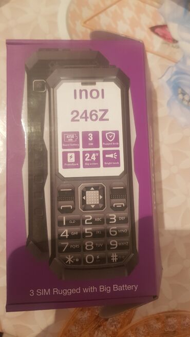смартфоны кнопочные телефоны: Inoi 246Z, Новый, цвет - Черный