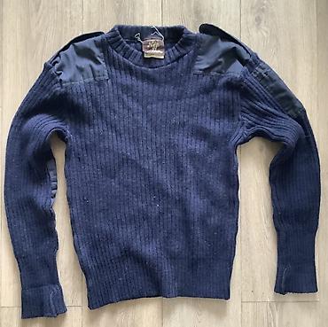 pull and: Темно-синий мужской свитер-пуловер Niffi (Made in England). - — 1