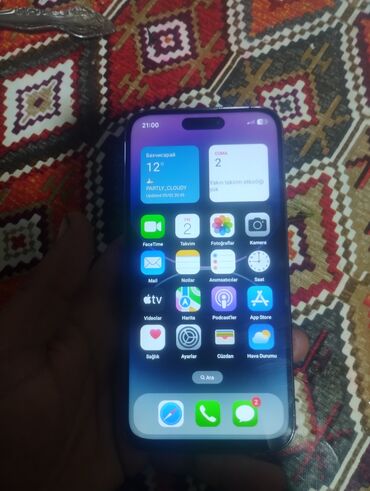 telefonlar 2 ci əl: IPhone 14 Pro Max, 512 ГБ, Deep Purple, Отпечаток пальца, Face ID