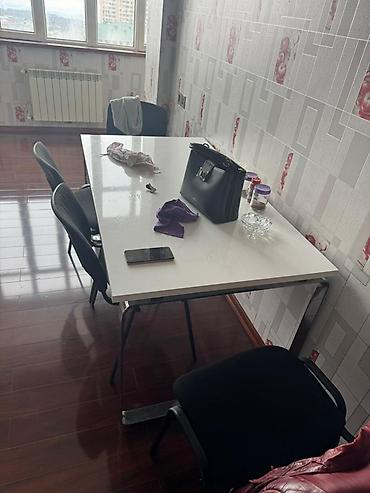 Ofis dəst mebeli: Ofis mebel dəsti Tərkib: - L formalı iş masası: taxta teksturalı üst — 4