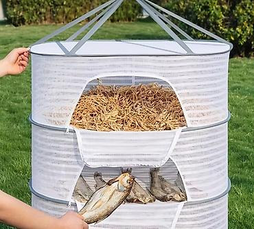 отлов рыбы: Складная многоярусная сушилка-сетка для продуктов WONGIRL - — 4