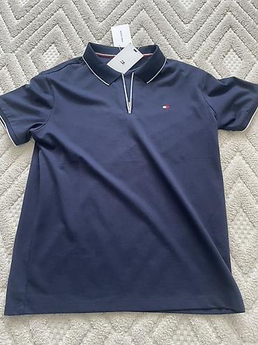 tommy helfiger: Мужская футболка, M, Tommy Hilfiger, Новый, цвет - Синий, Самовывоз — 1