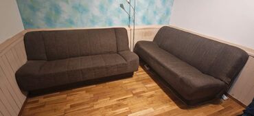 Sofe i kaučevi: Kauc (lezaj) klik-klak sistem sa makazama. Braon boja. U perfektnom — 1