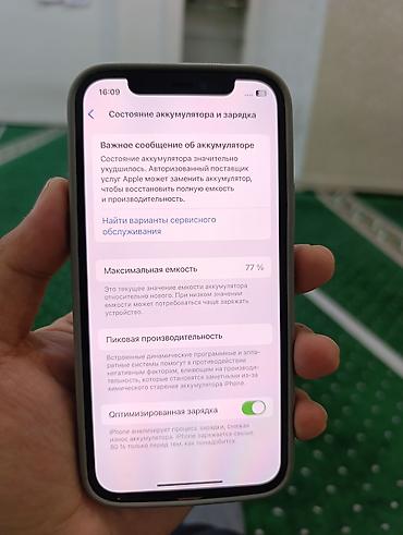 Apple iPhone: IPhone 12 Pro, Б/у, 128 ГБ, Pacific Blue, Чехол, 77 % — 3