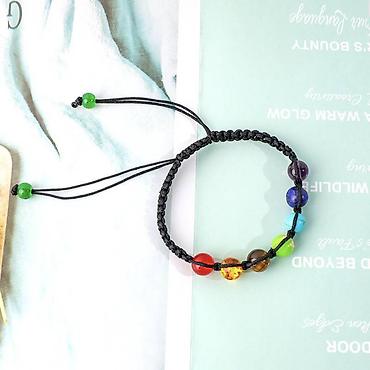 тигровый: Браслет билерик Б с натуральными камнями “Энергия чакр” 🌈 Яркий и — 4