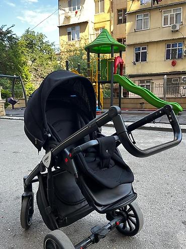 Uşaq arabaları: Uşaq arabası – Otrek Sport (qara rəng) - Çevik və yığcam şassi — 1