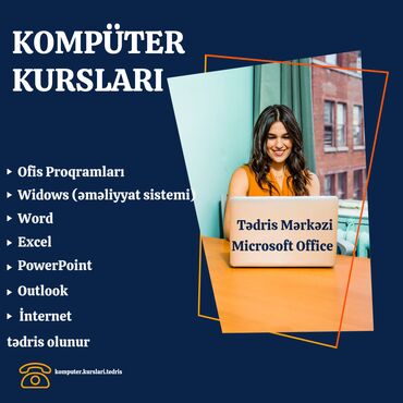 rus dili 9: Kompüter kursları | Microsoft Office | Fərdi, Qrup