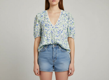 bluzka w panterkę stradivarius: Women's blouse, size M
