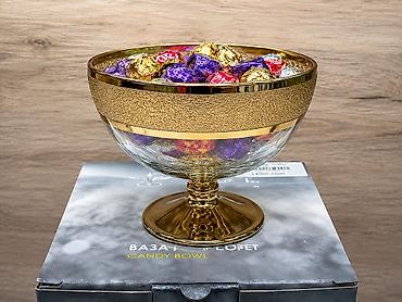 конфетница: Ваза для конфет PROMSIZ (Decorated Glass), 1 шт. - Тип — 2