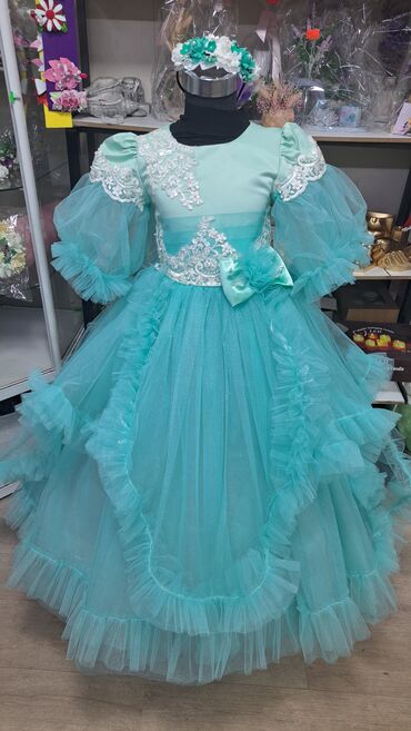 Платья: Детское платье, цвет - Белый, Новый — 7