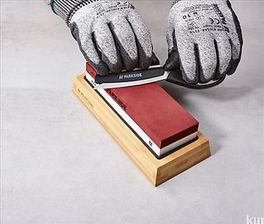 Ostali pribor i dodaci za alate: PARKSIDE dvostrani kamen za oštrenje noževa sa postoljem - — 10