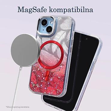 hofer fen: Magsafe kompatbilna torbica. Tvrda poleđina sa šljokicama i srebrnom — 3
