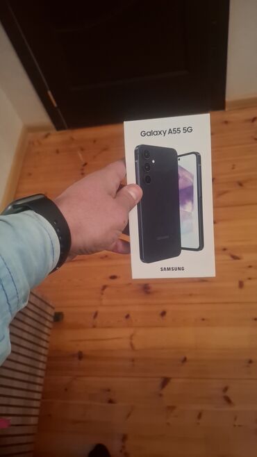 samsung galaxy s22 ultra: Samsung Galaxy A55, 256 GB, rəng - Qara, Sensor, Barmaq izi, İki sim kartlı