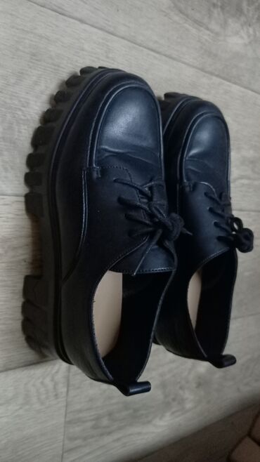 обувь мужская зима: Туфли 39, цвет - Черный