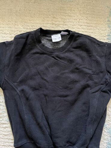 Koftalar, sviterlər: Uşaq geyim dəsti – Zara - Zolaqlı trikotaj sviter: tünd yaşıl və boz — 3