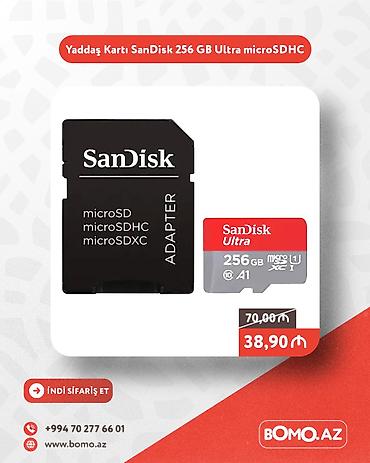 01: Yüksək keyfiyyətli. 🔥 Yaddaş Kartı SanDisk 256 GB Ultra microSDHC ✅ — 1