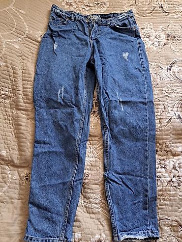 dsq şalvar: Klassik mavi rəngli cins şalvar - Material: qalın denim (100% pambıq — 1