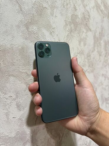 режим нот 11про: IPhone 11 Pro Max, Колдонулган, 256 ГБ, Жашыл, Заряддоочу түзүлүш, Коргоочу айнек, Кабель, 86 %