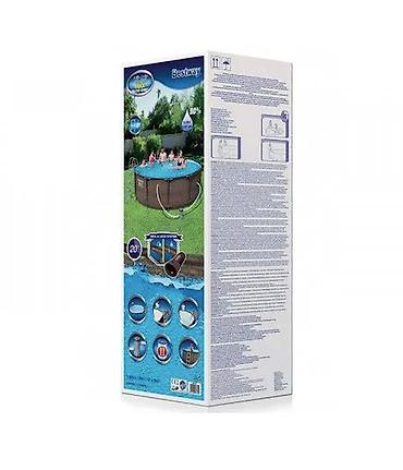 скиммер: Bestway Steel Pro MAX Ротанг 366×100 см – Каркасный бассейн с — 6