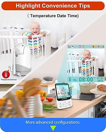 camera 2500: HelloBaby Uşaq Nəzarət Kamerası HelloBaby HB40 Uşaq Monitoru — 6
