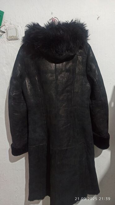 Дубленки: Дубленка, Классическая модель, Длинная модель, С капюшоном, 3XL — 3