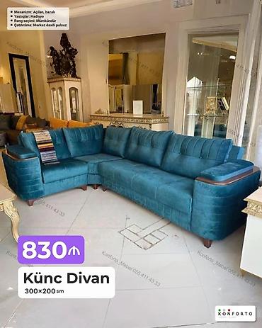 Künc divan – 300×200 sm Qiymət: 830 Xüsusiyyətlər: - Mexanizm lalafo.az -da Künc divan – 300×200 sm Qiymət: 830 Xüsusiyyətlər: - Mexanizm
