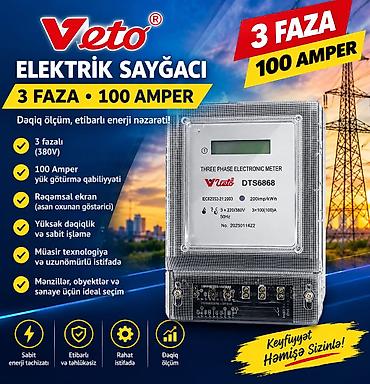 sala donuz: Yeni, 3 faza, İşıq sayğacı, Ünvandan götürmə — 1
