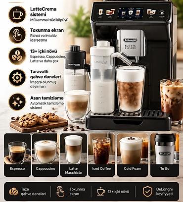 süd seperatoru: Qəhvə maşını Delonghi, Avtomat, Süd qabı ilə, Yeni — 2