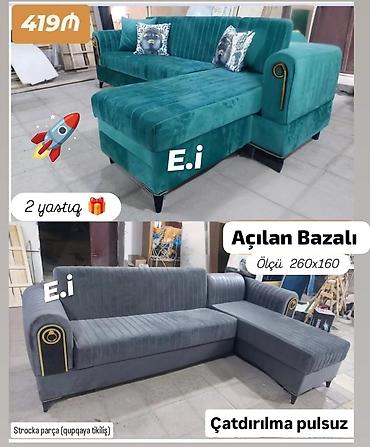 divan almaq: Künc divan, Yeni, Açılan, Bazalı, Parça, Şəhərdaxili pulsuz çatdırılma — 1