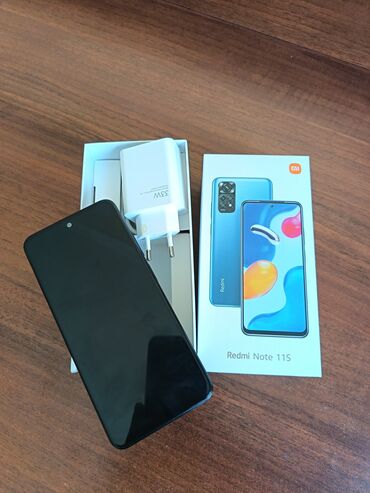 Мобильные телефоны и аксессуары: Xiaomi Redmi Note 11S smartfonu qutusu, şarj cihazı və sənədləri ilə