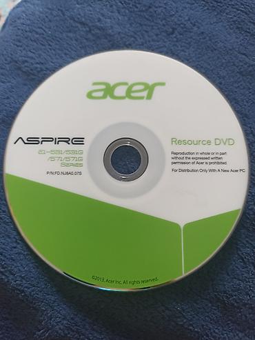 pc: Acer Resource DVD — диск ресурсов и драйверов для ноутбуков серии — 2