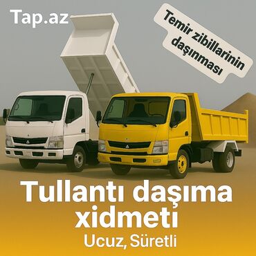 Boşqablar: Tullantı daşıma xidməti təklif olunur. Bu xidmət təmir və tikinti