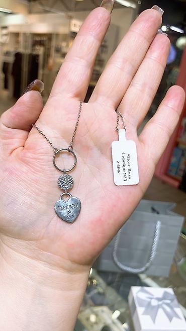 бижутерия tiffany: Колье из серебра 925 пробы с подвесками. Описание: - Тонкая цепочка — 2