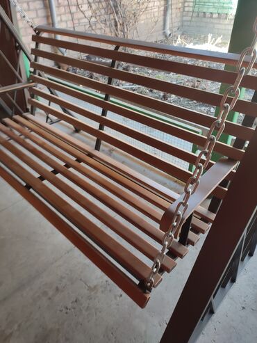 Садовые качели: Садовые качели Дерево, Со спинкой, С крышей at lalafo.kg — 5 Садовые качели: Садовые качели Дерево, Со спинкой, С крышей — 5