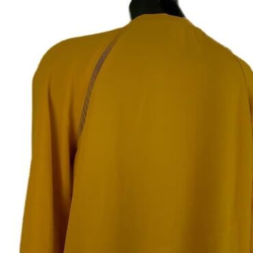 Bluze: Benetton, S (EU 36), Poliester, Jednobojni, bоја - Žuta — 4