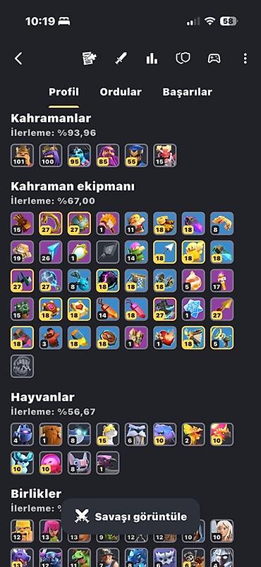 yay desdleri: Clash of Clans + Clash Royale oyun hesabı Clash of Clans: - Şəhər — 3