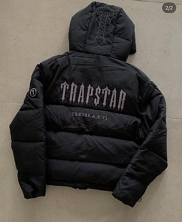 trap star: Пуховик Trapstar “It’s A Secret” ХЛ - Цвет: черный - Дизайн: крупная — 1