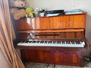 Musiqi alətləri: Belarus markalı akustik piano – upright model - Korpus: parlaq taxta — 2