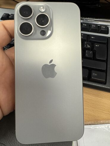 Apple iPhone: IPhone 15 Pro Max, 256 GB, Natural Titanium, Zəmanət, Barmaq izi, Face ID — 7
