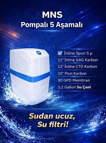 İçki texnikası: MNS Pompalı 5 Aşamalı su filtri – standart və tez-tez sıradan çıxan — 1