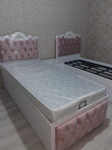 Новый, Односпальная кровать, С подъемным механизмом, С матрасом, Без выдвижных ящиков, Россия — 1