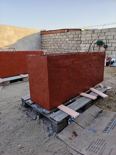 samavar ucuz: Uzun düzbucaqlı dekorativ dibçəklər – beton/şpaklyovka əsaslı Məhsul — 3