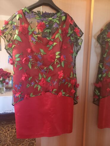 женские розовые кофточки: Повседневное платье, Миди, XL (EU 42)