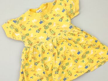 sukienka trapezowa w kwiaty: Dress, 12-18 months, condition - Good