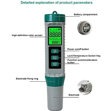 boca za co2: DIGITALNI TESTER KVALITETA VODE 10 U 1 – PH TDS EC ORP ✅ Novo — 1