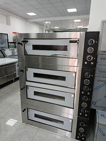 Для кафе, ресторанов: Печь для пиццы Silver Kitchen, 4-камерная (этажная), электрическая — 1