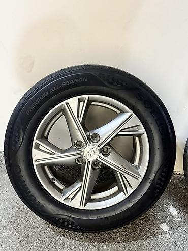 disk: Hyundai Sonata orjinal disklər Disklərdə çat svarka yoxdu təkərlər əla — 1